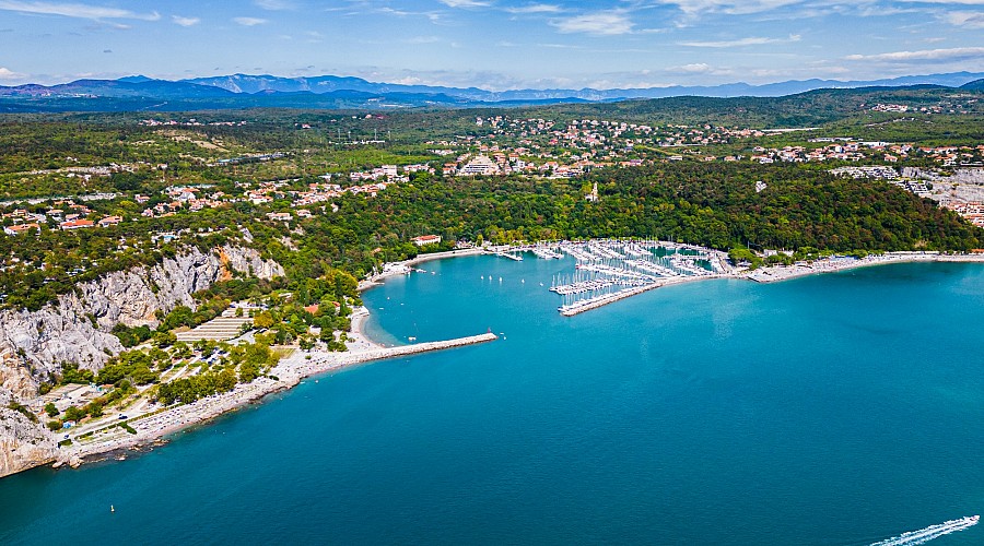 Baia Di Sistiana Duino Aurisina Karte Der Str nde Unterk nfte 