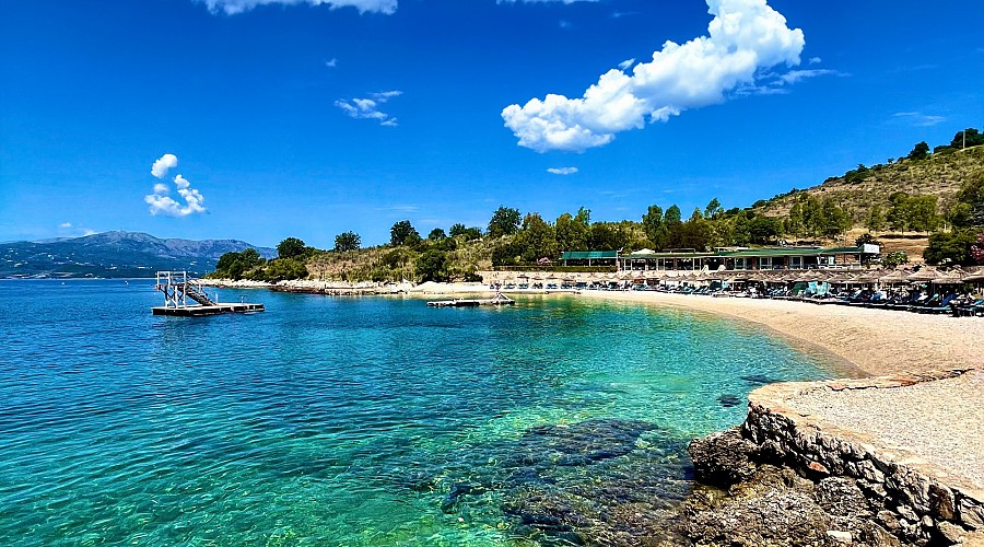 Spiaggia Gjiri i Hartës Beach Ksamil - Saranda, Saranda <span class='provincia_scheda_link'>(province)</span>